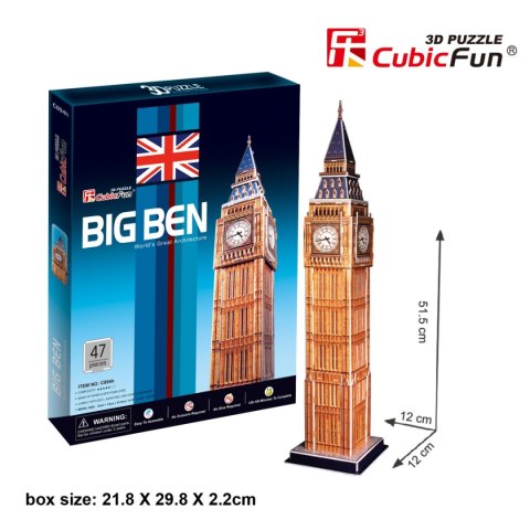 CUBIC FUN PUZZLE 3D ZEGAR BIG BEN - C094H CUBIC FUN PUZZLE 3D ZEGAR BIG BEN - C094H