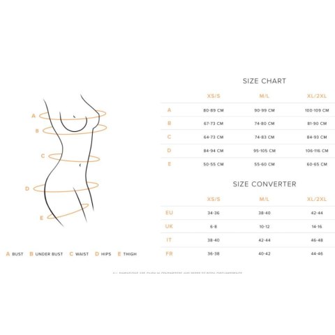 Obsessive Serena Love body otwarte XL/2XL Obsessive Serena Love body otwarte XL/2XL