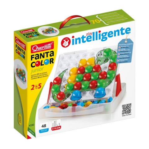 QUERCETTI MOZAIKA FANTACOLOR JUNIOR (DINOZAUR) 48 EL. QUERCETTI MOZAIKA FANTACOLOR JUNIOR (DINOZAUR) 48 EL.