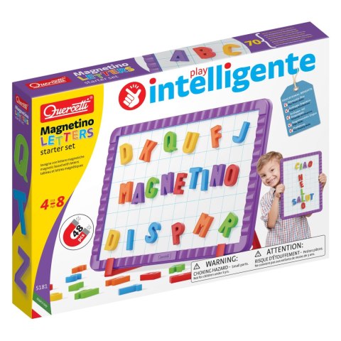 QUERCETTI TABLICA MAGNETYCZNA BASIC DUŻE LITERY 48 EL. + 8 EL. QUERCETTI TABLICA MAGNETYCZNA BASIC DUŻE LITERY 48 EL. + 8 EL.