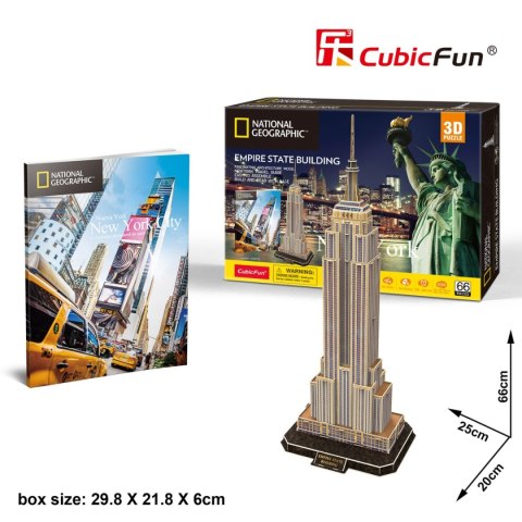 CUBIC FUN PUZZLE 3D NATIONAL GEOGRAPHIC EMPIRE STATE BUILDING - DS0977h CUBIC FUN PUZZLE 3D NATIONAL GEOGRAPHIC EMPIRE STATE BUILDING - DS0977h