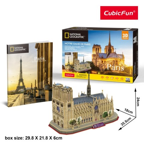 CUBIC FUN PUZZLE 3D NATIONAL GEOGRAPHIC NOTRE DAME CUBIC FUN PUZZLE 3D NATIONAL GEOGRAPHIC NOTRE DAME