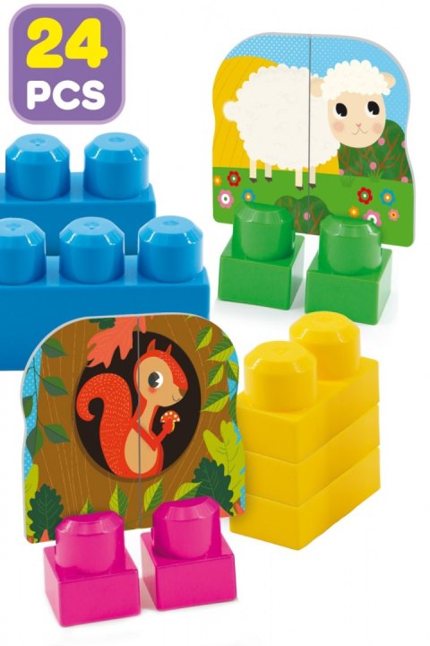 LISCIANI CAROTINA BABY KLOCKI W PLECAKU 24 EL. LISCIANI CAROTINA BABY KLOCKI W PLECAKU 24 EL.