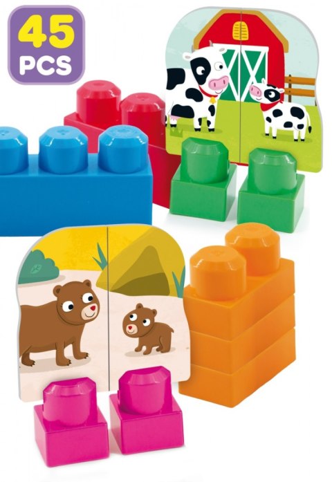 LISCIANI CAROTINA BABY KLOCKI W PLECAKU 45 EL. LISCIANI CAROTINA BABY KLOCKI W PLECAKU 45 EL.