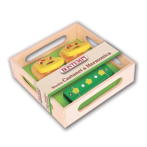 BONTEMPI DREWNIANE KASTANIETY I HARMONIJKA BONTEMPI DREWNIANE KASTANIETY I HARMONIJKA