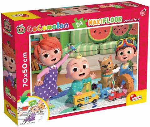 LISCIANI COCOMELON DWUSTRONNE PUZZLE PODŁOGOWE 24 EL.SŁONECZNY DZIEŃ N ZABAWĘ LISCIANI COCOMELON DWUSTRONNE PUZZLE PODŁOGOWE 24 EL.SŁONECZNY DZIEŃ N ZABAWĘ