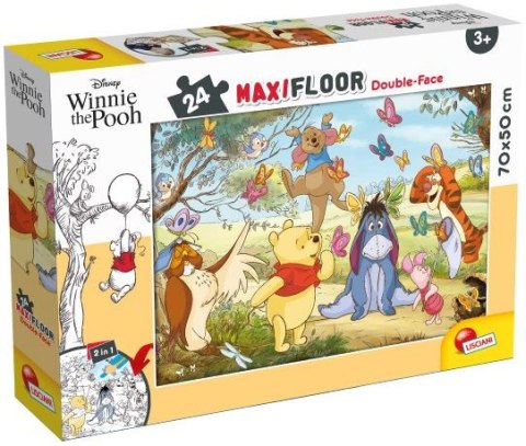LISCIANI PUZZLE PODŁOGOWE MAXI DWUSTRONNE 24 EL. KUBUŚ PUCHATEK LISCIANI PUZZLE PODŁOGOWE MAXI DWUSTRONNE 24 EL. KUBUŚ PUCHATEK