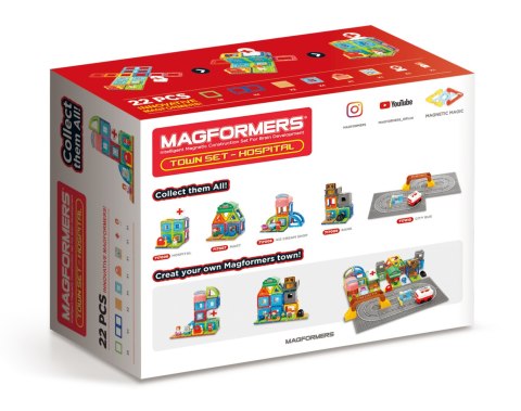 MAGFORMERS TOWN SET- SZPITAL 22 EL. MAGFORMERS TOWN SET- SZPITAL 22 EL.