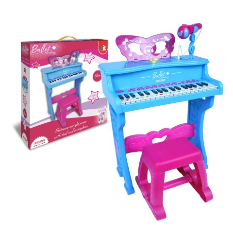 BONTEMPI ELEKTRONICZNE PIANINO ZE STOŁKIEM I MIKROFONEM BONTEMPI ELEKTRONICZNE PIANINO ZE STOŁKIEM I MIKROFONEM