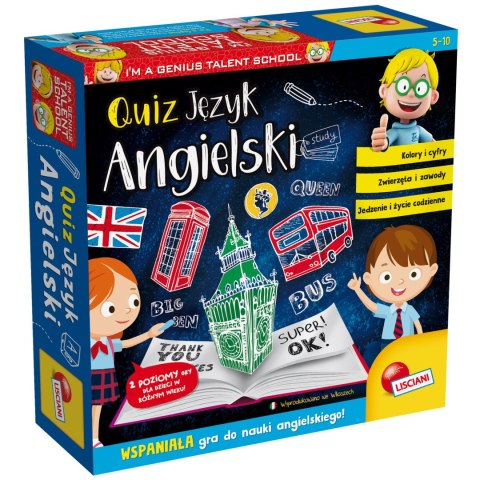 LISCIANI I"M A GENIUS QUIZ - JĘZYK ANGIELSKI LISCIANI I"M A GENIUS QUIZ - JĘZYK ANGIELSKI