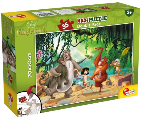 LISCIANI PUZZLE DWUSTRONNE MAXI FLOOR KSIĘGA DŻUNGLI 35 EL. LISCIANI PUZZLE DWUSTRONNE MAXI FLOOR KSIĘGA DŻUNGLI 35 EL.