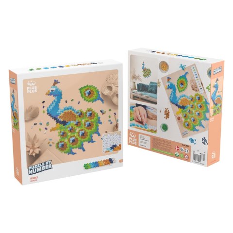 PLUS-PLUS PUZZLE BY NUMBER PAW - 800 ELEMENTÓW PLUS-PLUS PUZZLE BY NUMBER PAW - 800 ELEMENTÓW