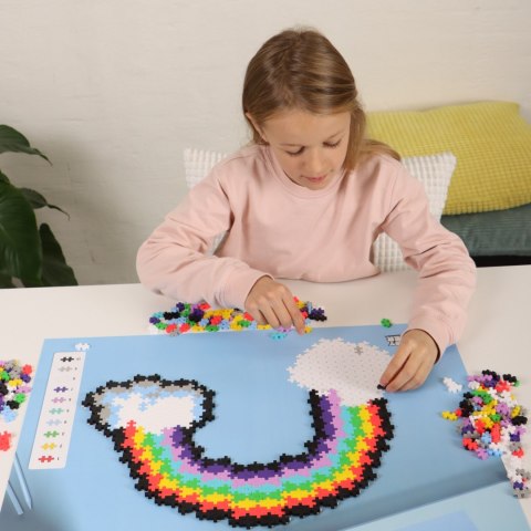 PLUS-PLUS PUZZLE BY NUMBER TĘCZA - 500 ELEMENTÓW PLUS-PLUS PUZZLE BY NUMBER TĘCZA - 500 ELEMENTÓW