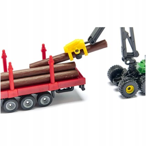 Siku Samochód ciężarowy do transportu drewna skala 1:87 model metal S1659 Siku Samochód ciężarowy do transportu drewna skala 1:87 model metal S1659