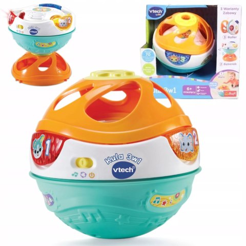 Kula 3w1 interaktywna edukacyjna melodyjki 6m+ Vtech Baby Trefl 61721 Kula 3w1 interaktywna edukacyjna melodyjki 6m+ Vtech Baby Trefl 61721
