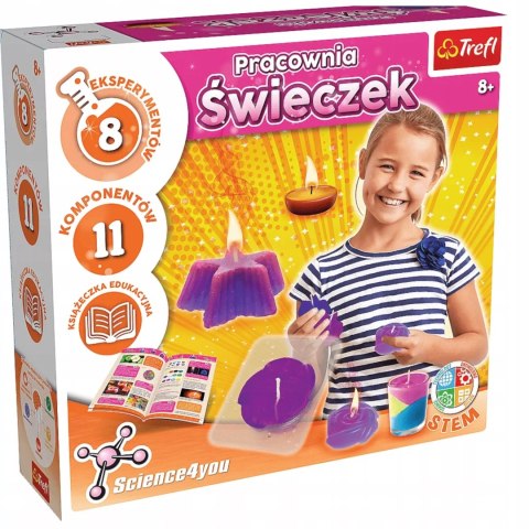 Pracownia Świeczek eksperymenty 8+ Trefl Science4you 61115 Pracownia Świeczek eksperymenty 8+ Trefl Science4you 61115