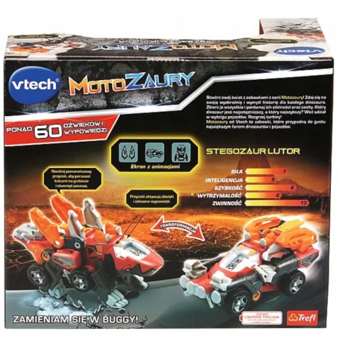 Zabawka interaktywna Motozaury Stegozaur Lutor 2w1 auto Vtech Trefl 61951 Zabawka interaktywna Motozaury Stegozaur Lutor 2w1 auto Vtech Trefl 61951