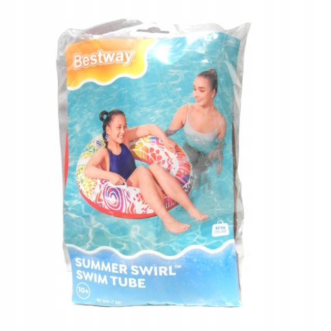 Bestway Kółko koło dmuchane kolorowe 91cm 36084C Bestway Kółko koło dmuchane kolorowe 91cm 36084C