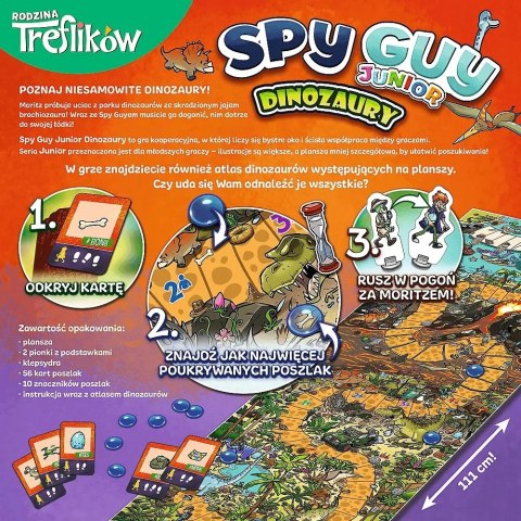 Gra planszowa Spy Guy Junior dinozaury Rodzina Treflików Trefl 02652 Gra planszowa Spy Guy Junior dinozaury Rodzina Treflików Trefl 02652