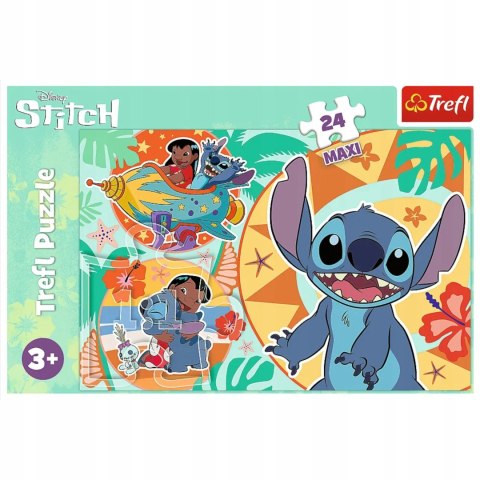 Puzzle 24 Maxi 24 el. Wesoły dzień Lilo & Stitch Disney Trefl 14365 Puzzle 24 Maxi 24 el. Wesoły dzień Lilo & Stitch Disney Trefl 14365