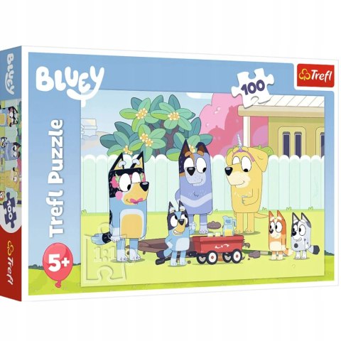 Puzzle Bluey 100 elementów Wesoły Świat Bluey Trefl 16471 Puzzle Bluey 100 elementów Wesoły Świat Bluey Trefl 16471