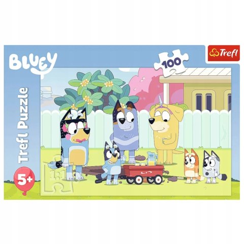 Puzzle Bluey 100 elementów Wesoły Świat Bluey Trefl 16471 Puzzle Bluey 100 elementów Wesoły Świat Bluey Trefl 16471
