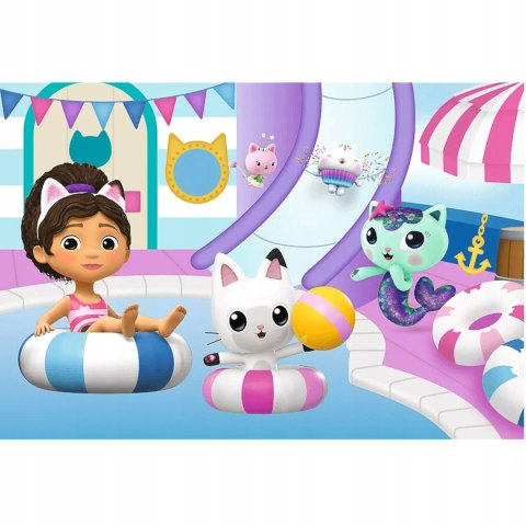 Puzzle Koci Domek Gabi 60 elementów Gabi na basenie Trefl 17393 Puzzle Koci Domek Gabi 60 elementów Gabi na basenie Trefl 17393