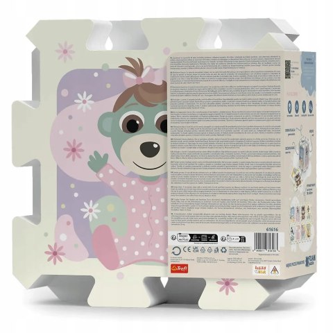 Puzzle piankowe układanka puzzlopianka Bobaski i Miś baby 0+ 61615 Puzzle piankowe układanka puzzlopianka Bobaski i Miś baby 0+ 61615