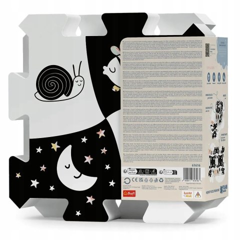 Puzzle piankowe układanka puzzlopianka Bobaski i miś kontrastowe baby 61616 Puzzle piankowe układanka puzzlopianka Bobaski i miś kontrastowe baby 61616