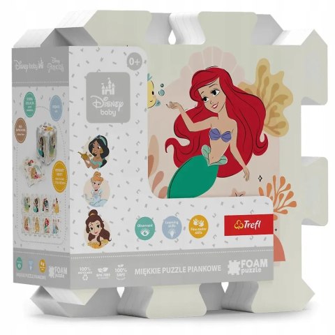 Puzzle piankowe układanka puzzlopianka Księżniczki Disney baby 0+ 61605 Puzzle piankowe układanka puzzlopianka Księżniczki Disney baby 0+ 61605