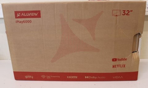 32iPlay6000-H | 32" (81 cm) | Smart TV | VIDAA | HD | Black | DAMAGED PACKAGING 32iPlay6000-H | 32" (81 cm) | Smart TV | VIDAA | HD | Black | DAMAGED PACKAGING