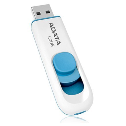 ADATA | C008 | 16 GB | USB 2.0 | White/Blue ADATA | C008 | 16 GB | USB 2.0 | White/Blue