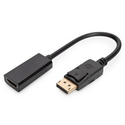 Adapter wideo Digitus | 19-pinowe HDMI typu A | żeńskie | 20-pinowe DisplayPort | męskie | czarne | 0,15 m Adapter wideo Digitus | 19-pinowe HDMI typu A | żeńskie | 20-pinowe DisplayPort | męskie | czarne | 0,15 m