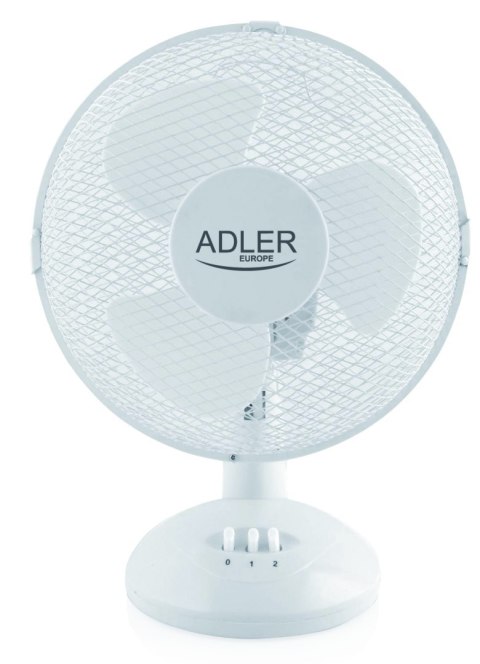 Adler | AD 7302 | Desk Fan | White | Diameter 23 cm | Number of speeds 2 | Oscillation | 60 W | No Adler | AD 7302 | Desk Fan | White | Diameter 23 cm | Number of speeds 2 | Oscillation | 60 W | No