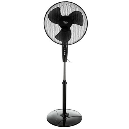Adler | Fan | AD 7323b | Stand Fan | Black | Diameter 40 cm | Number of speeds 3 | Oscillation | 90 W | No Adler | Fan | AD 7323b | Stand Fan | Black | Diameter 40 cm | Number of speeds 3 | Oscillation | 90 W | No