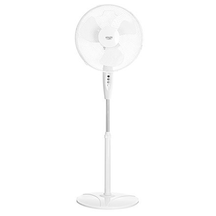 Adler | Fan | AD 7323w | Stand Fan | White | Diameter 40 cm | Number of speeds 3 | Oscillation | 90 W | No Adler | Fan | AD 7323w | Stand Fan | White | Diameter 40 cm | Number of speeds 3 | Oscillation | 90 W | No