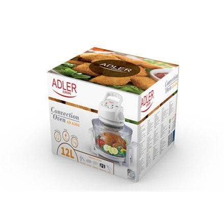 Adler | Hot air fryer/halogen oven | AD 6304 | Power Consumption 1.4 W | Capacity 12 litres | White Adler | Hot air fryer/halogen oven | AD 6304 | Power Consumption 1.4 W | Capacity 12 litres | White