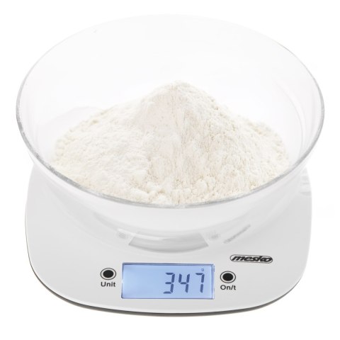 Adler Kitchen Scale with a bowl | MS 3179w | Graduation 1 g | Display type LCD | White Adler Kitchen Scale with a bowl | MS 3179w | Graduation 1 g | Display type LCD | White