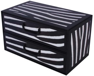 Pudełko kartonowe 2 szuflady poziome STYL ZEBRA