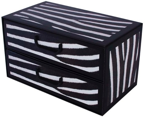 Pudełko kartonowe 2 szuflady poziome STYL ZEBRA