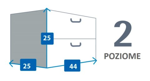Pudełko kartonowe 2 szuflady poziome SZKOCKA KRATA BEŻ