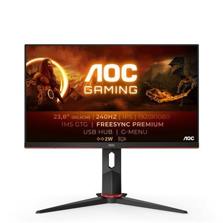 AOC | 24G2ZU/BK | 23,8 " | IPS | FHD | 16:9 | 1 ms | 350 cd/m² | Czarny | Wyjście słuchawkowe (3,5 mm) | Ilość portów HDMI 2 | 2 AOC | 24G2ZU/BK | 23,8 " | IPS | FHD | 16:9 | 1 ms | 350 cd/m² | Czarny | Wyjście słuchawkowe (3,5 mm) | Ilość portów HDMI 2 | 2