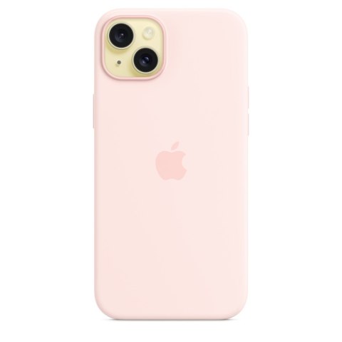 Apple | Silicone Case with MagSafe | Case with MagSafe | Apple | iPhone 15 Plus | Silicone | Light Pink Apple | Silicone Case with MagSafe | Case with MagSafe | Apple | iPhone 15 Plus | Silicone | Light Pink