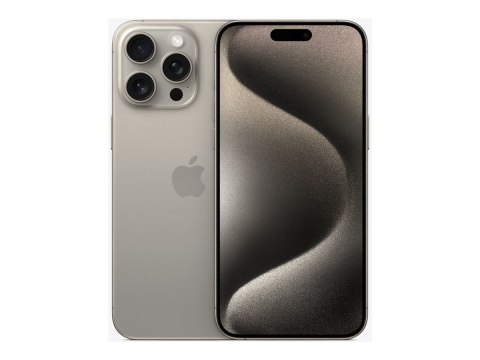 Apple | iPhone 15 Pro Max | Titanium | 6,7 " | Wyświetlacz Super Retina XDR z ProMotion | 2790 x 1290 pikseli | A17 Pro | Wewnęt Apple | iPhone 15 Pro Max | Titanium | 6,7 " | Wyświetlacz Super Retina XDR z ProMotion | 2790 x 1290 pikseli | A17 Pro | Wewnęt