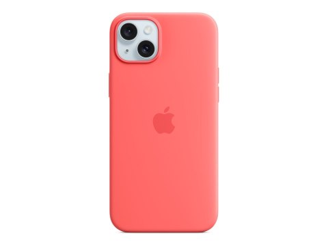 Apple iPhone 15 Plus Silicone Case with MagSafe - Guava | Apple | iPhone 15 Plus Silicone Case with MagSafe | Case with MagSafe Apple iPhone 15 Plus Silicone Case with MagSafe - Guava | Apple | iPhone 15 Plus Silicone Case with MagSafe | Case with MagSafe