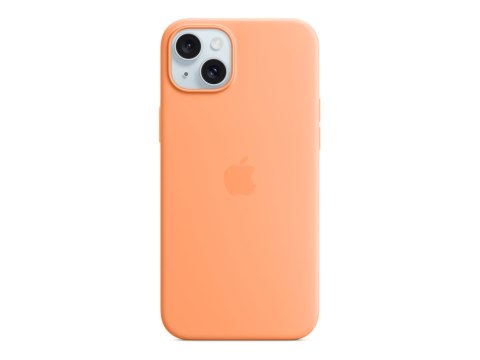 Apple iPhone 15 Plus Silicone Case with MagSafe - Orange Sorbet | Apple | iPhone 15 Plus Silicone Case with MagSafe | Case with Apple iPhone 15 Plus Silicone Case with MagSafe - Orange Sorbet | Apple | iPhone 15 Plus Silicone Case with MagSafe | Case with