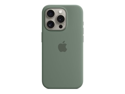 Apple iPhone 15 Pro Silicone Case with MagSafe - Cypress | Apple | iPhone 15 Pro Silicone Case with MagSafe | Case with MagSafe Apple iPhone 15 Pro Silicone Case with MagSafe - Cypress | Apple | iPhone 15 Pro Silicone Case with MagSafe | Case with MagSafe