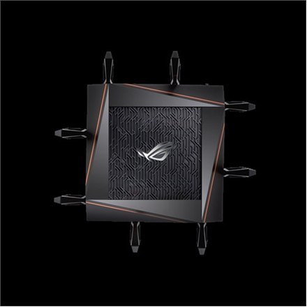 Asus | Gaming Router ROG | GT-AX11000 | 802.11ax | 1148+4804+4804 Mbit/s | 10/100/1000 Mbit/s | Ethernet LAN (RJ-45) ports 4 | M Asus | Gaming Router ROG | GT-AX11000 | 802.11ax | 1148+4804+4804 Mbit/s | 10/100/1000 Mbit/s | Ethernet LAN (RJ-45) ports 4 | M