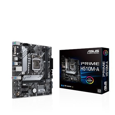 Asus | PRIME H510M-A | Processor family Intel | Processor socket LGA1200 | DDR4 | Memory slots 2 | Supported hard disk drive int Asus | PRIME H510M-A | Processor family Intel | Processor socket LGA1200 | DDR4 | Memory slots 2 | Supported hard disk drive int