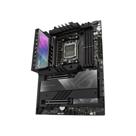 Asus | ROG CROSSHAIR X670E HERO | Rodzina procesorów AMD | Gniazdo procesora AM5 | DDR5 DIMM | Gniazda pamięci 4 | Obsługiwane i Asus | ROG CROSSHAIR X670E HERO | Rodzina procesorów AMD | Gniazdo procesora AM5 | DDR5 DIMM | Gniazda pamięci 4 | Obsługiwane i